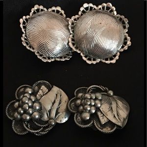 Silver Clip On Earrings